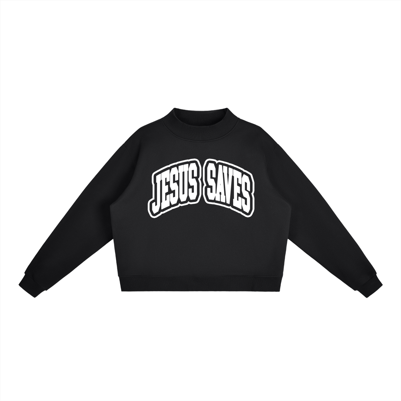 JESUS SAVES MOCK NECK