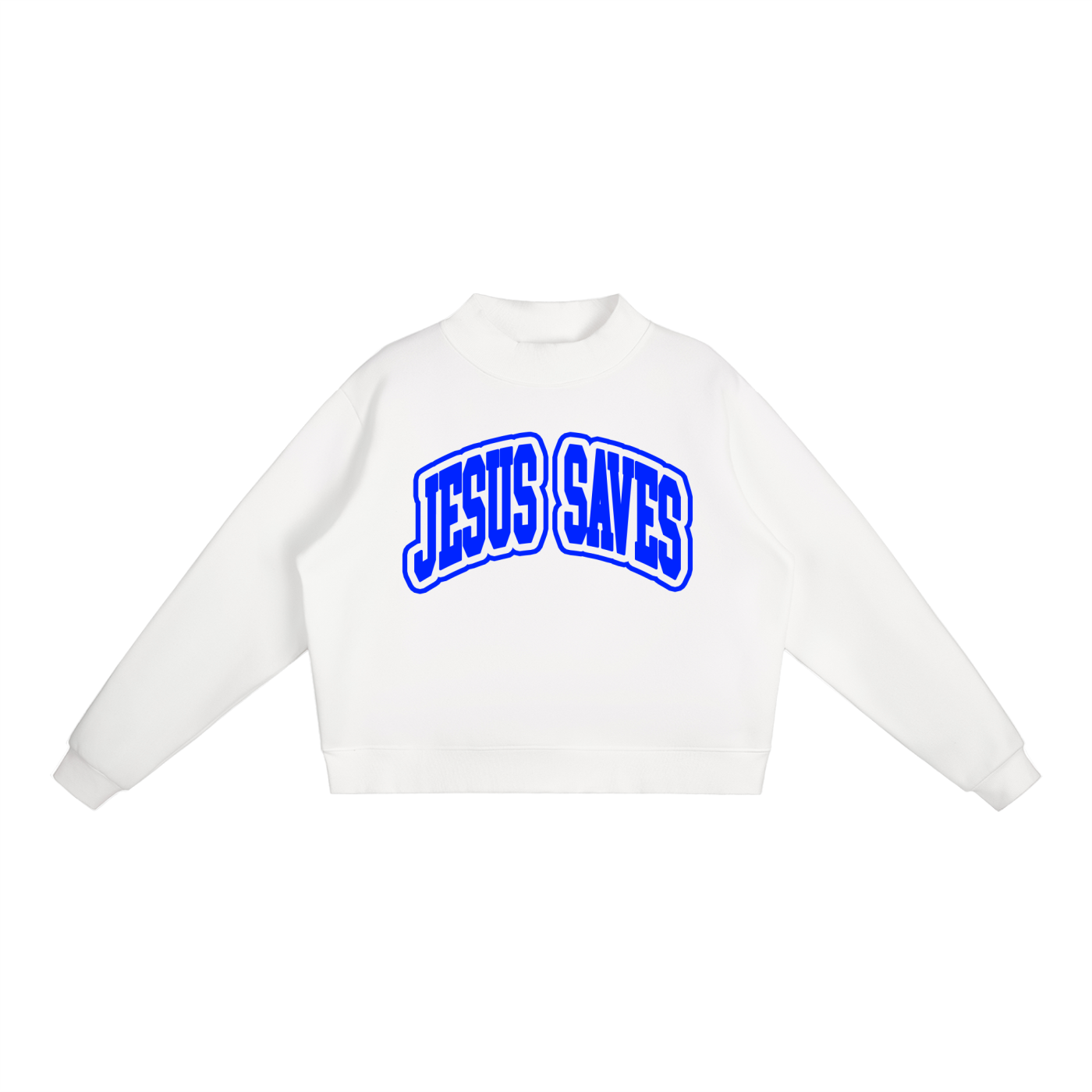 JESUS SAVES MOCK NECK