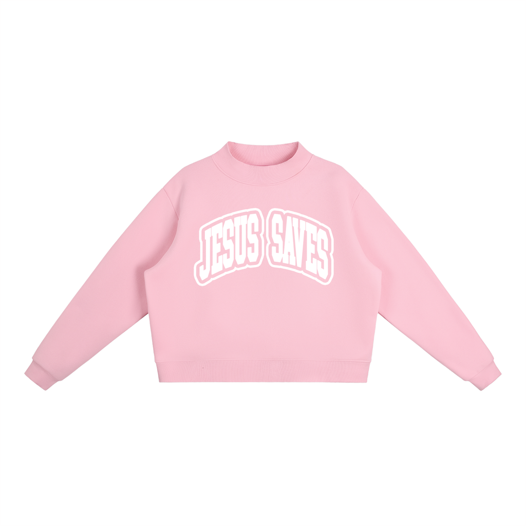 JESUS SAVES MOCK NECK