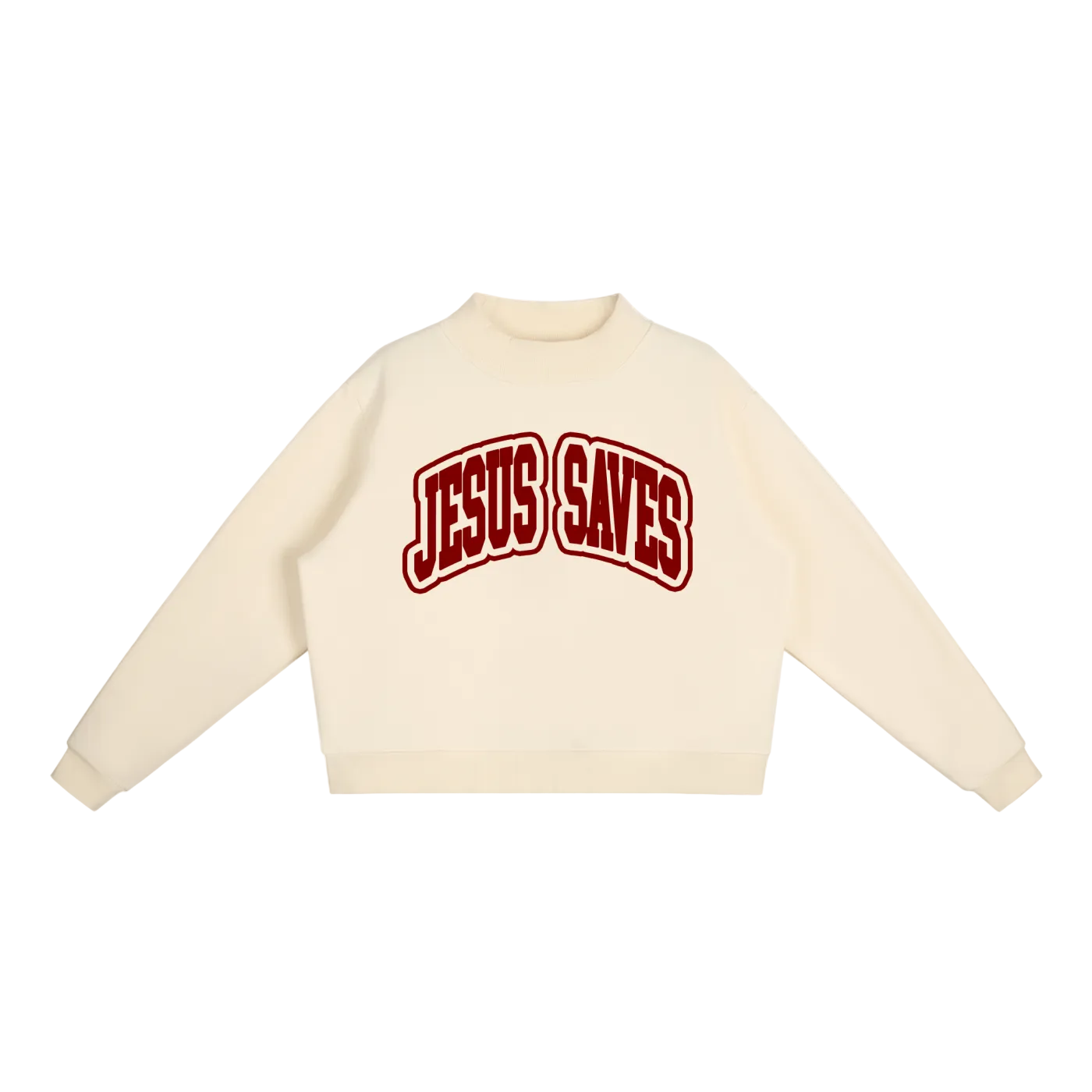JESUS SAVES MOCK NECK