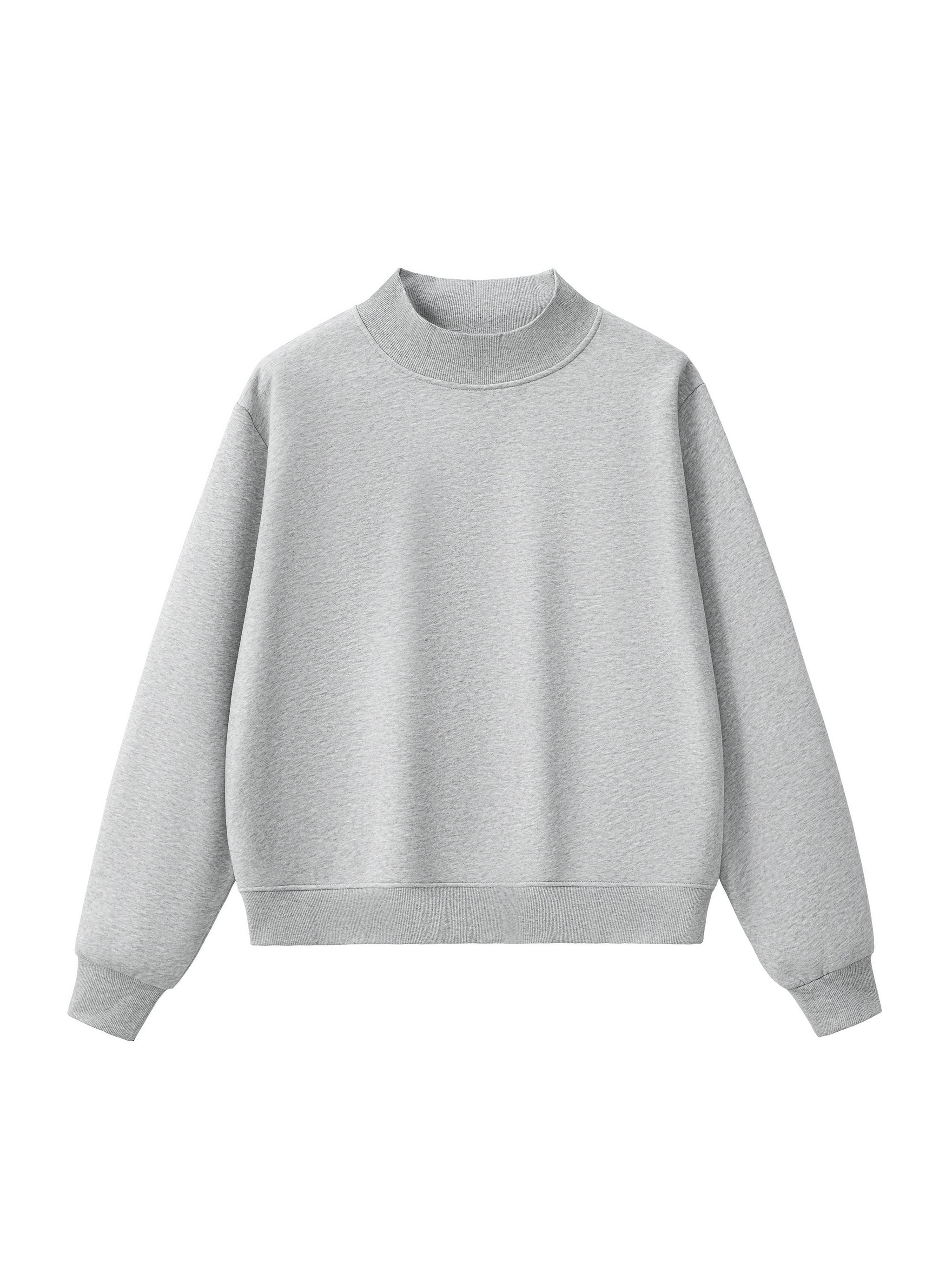 ESSENTIAL WOMEN'S MOCK NECK SWEATSHIRT